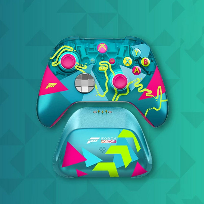 7위 - [스마트박스]8BitDo 팔비토 Xbox 무선 컨트롤러 충전 거치대 포르자 호라이즌6 한정판, 1개, 블루,