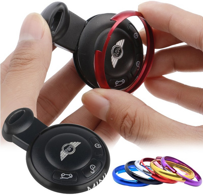 미니쿠퍼 2세대 R시리즈 차키 테두리링 클럽맨 컨트리맨 전차종 호환 키링 악세사리, MINI, 블랙