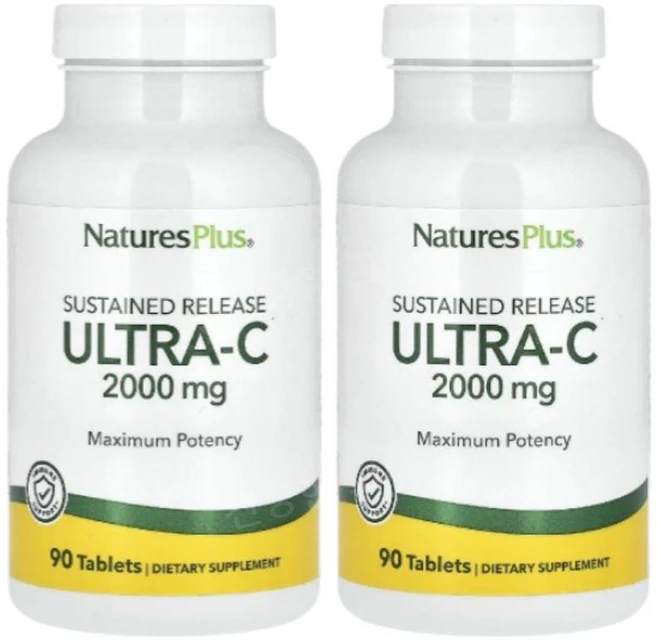 네이처스플러스 울트라 비타민씨 비타민C 2000mg 90정 2개 로즈힙 VitaminC - 쿠팡