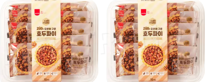 삼립 오븐에 구운 호두파이, 400g, 2세트