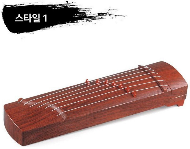 미니가야금 교육용 연습용 인문용 초보자 초심자, 적갈색 구젱(색상 상자), 1개