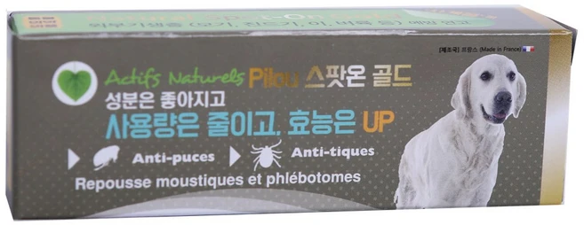 필루 네츄럴 외부기생충 예방 스팟온 골드 대형견, 없음, 3ml, 3개 - 쿠팡