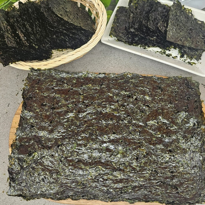 바다안 프리미엄 두번 구운 곱창돌김 50장, 50개, 180g