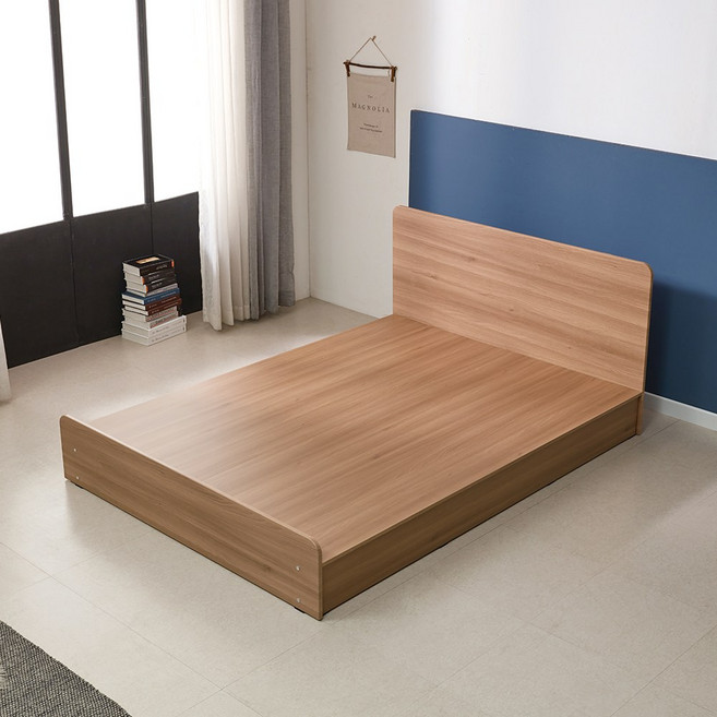 평상형깔판프레임 싱글과슈퍼싱글 침대프레임, 아카시아 (헤드형)