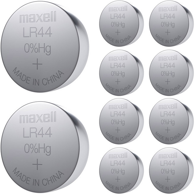 맥셀 LR건전지 LR-44 LR-44(무수은) 지름_11.6|전압_1.5|포장단위_1판(10EA) 1판 1118436 1420186, 1개, LR44