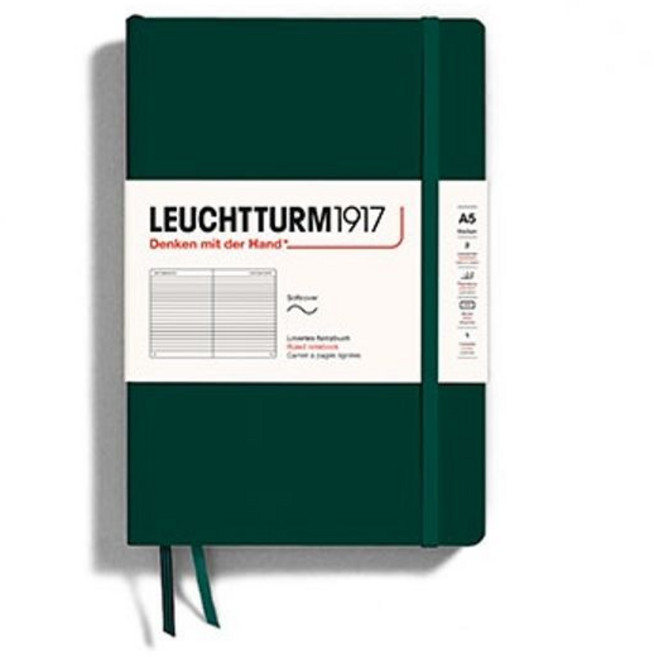 로이텀 미디엄노트(포레스트그린/소프트커버), 포레스트그린/소프트커버/DOT, 1개, 색상