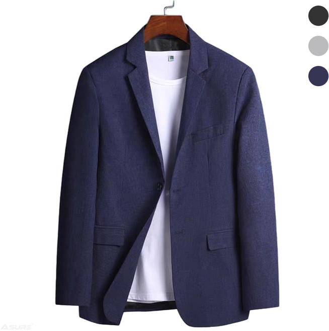 Asure 남성 정장자켓 빅사이즈 원버튼 블레이저 자켓