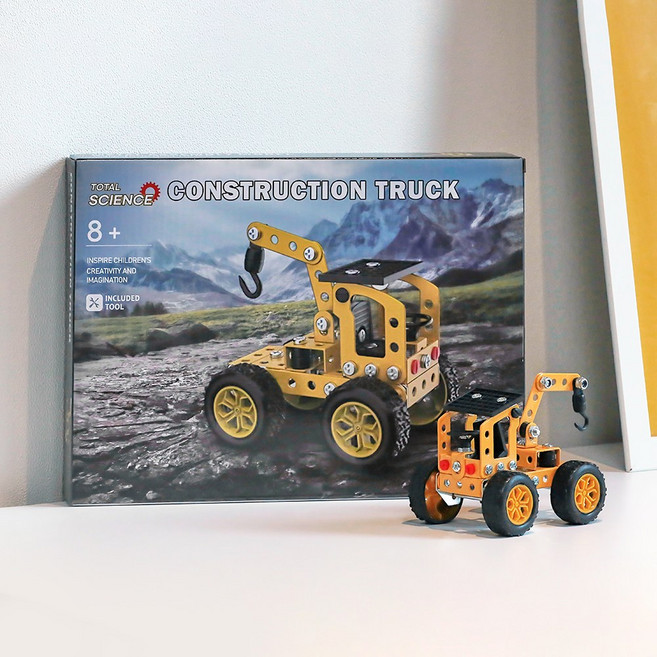 토탈사이언스 은하 건설 크레인 109P 1세트 STEM 과학완구 장난감 만들기 세트, 1개