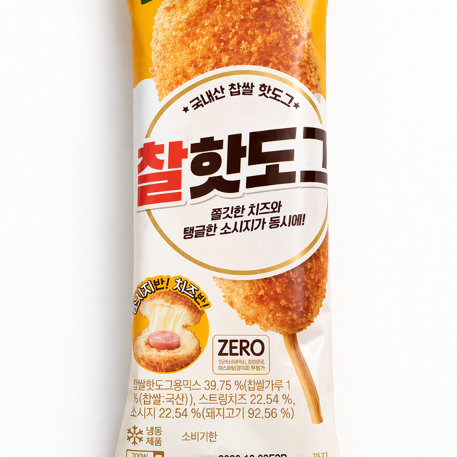 올반 핫도그 찰핫도그+크런치핫도그, 80g, 30개