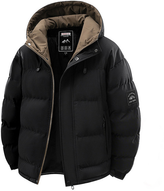 스타일닥터 남성 겨울 야상 도톰 패딩 후드 따뜻한 점퍼