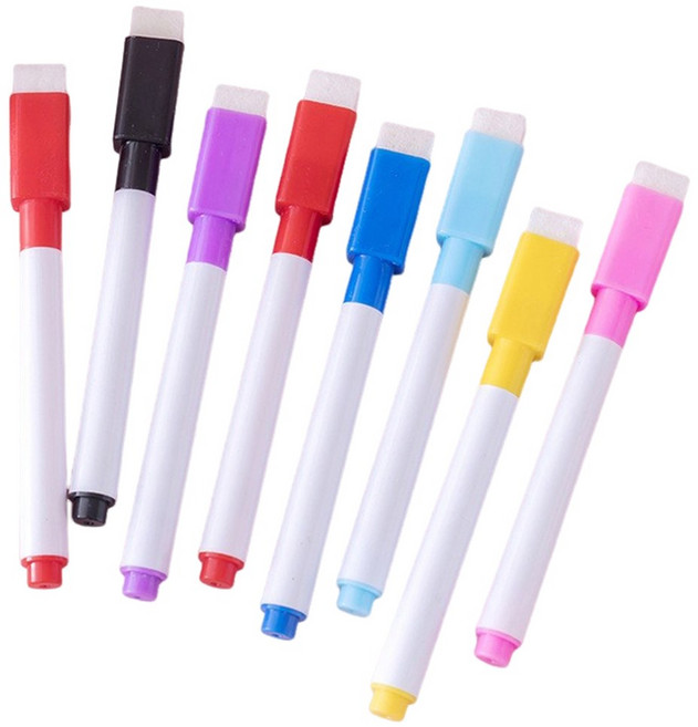 화이트 보드 스티커 방수 알림 메시지 칠판 교육 그림 낙서 45 100cm, 8pcs Random, 45CMX100CM