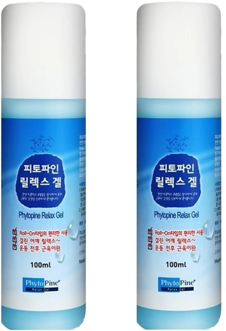 피토파인 소나무 피톤치드 성분 첨가 어깨결림 스포츠 천연 릴렉스 겔 100ml 2개 - 쿠팡