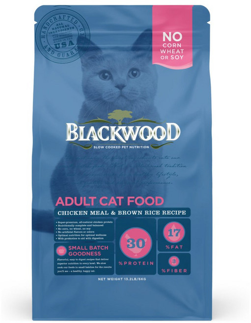 블랙우드 어덜트 고양이 건식사료, 닭, 6kg, 1개