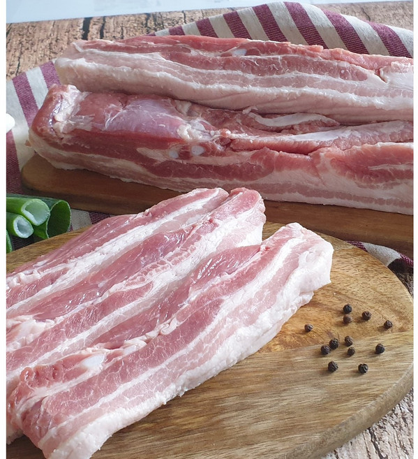 착한정육점 한돈 생삼겹살 오겹살 돼지고기(냉장) 500g, 1개, 생삼겹살구이용_500g