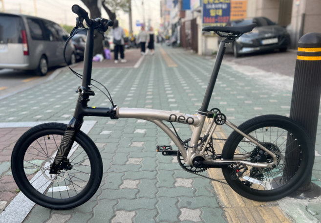 2위 - 자바 네오3 NEO 자전거 20인치 406 트라이폴드 카본포크 미니벨로 시마노, 블랙티타늄