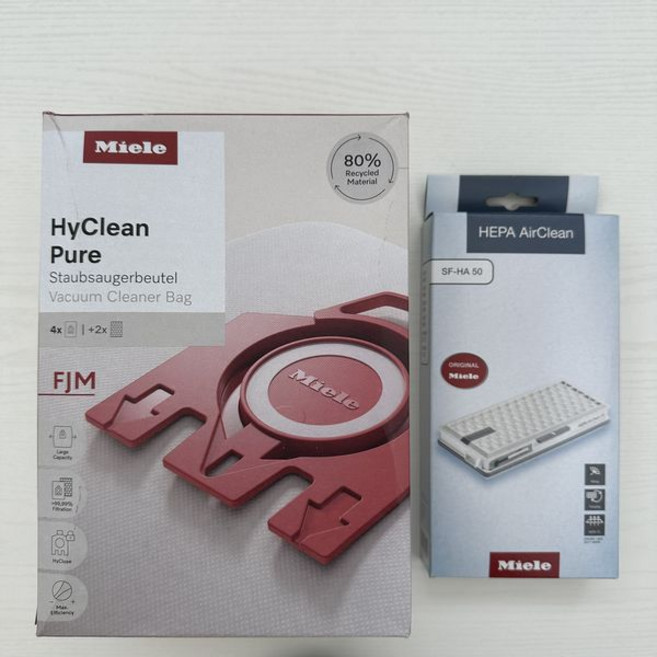 Miele (2025年最新版), 1個, FJM Pure集塵袋+SFHA50濾網, FJM系列