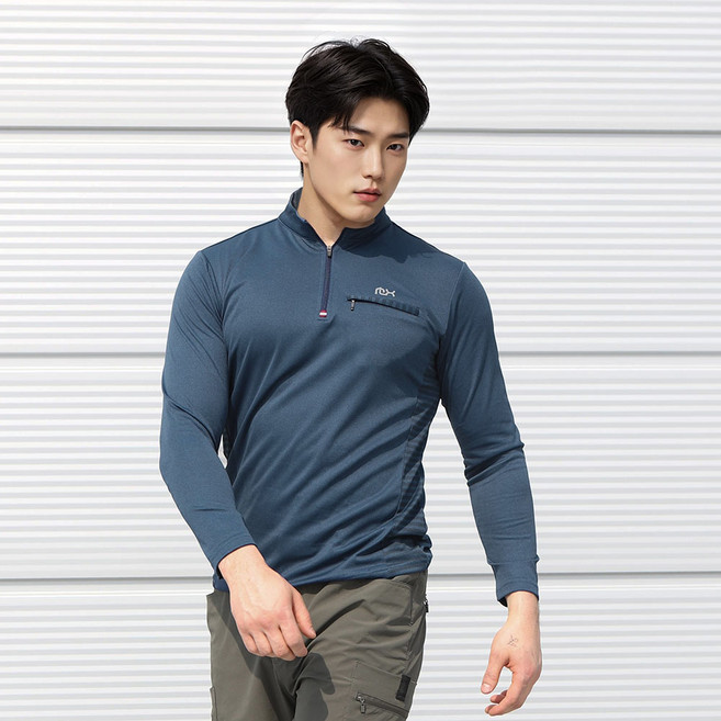 모렉스 레귤러 등산복 작업복 집업 긴팔 티셔츠 스판 기본 티