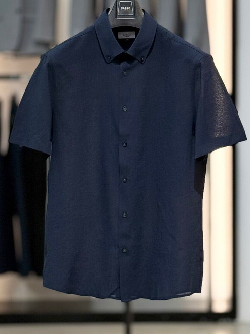 바쏘옴므 시어서커 스트레치 스판 반팔 셔츠 BSZ2TT21A NY_SC