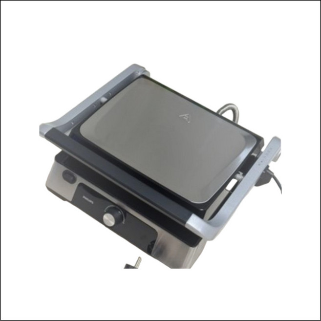 필립스 180도 양면 전기그릴 5000 시리즈 블랙 캠핑용 간편 세척, 전기그릴hd6301/90