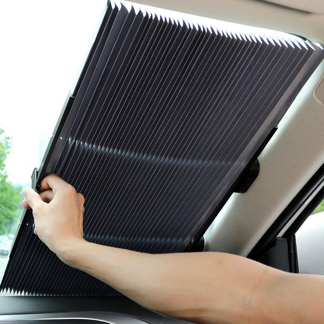 차량용 접이식 햇빛가리개 자동차유리 압착식 선블라인드, 접이식 햇빛가리개 46, 1개