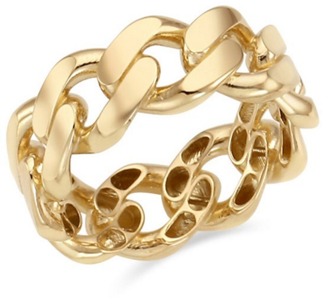 로이드 [DN] 모던브리티쉬 볼륨체인 14K GOLD 반지 LRS22027G