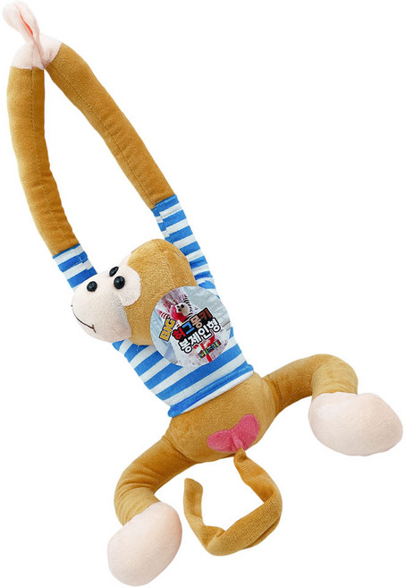 토이즈데이 소리나는 허그몽키 봉제 애착 인형 어린이 장난감 단체 선물, 1개, 베이지, 90cm