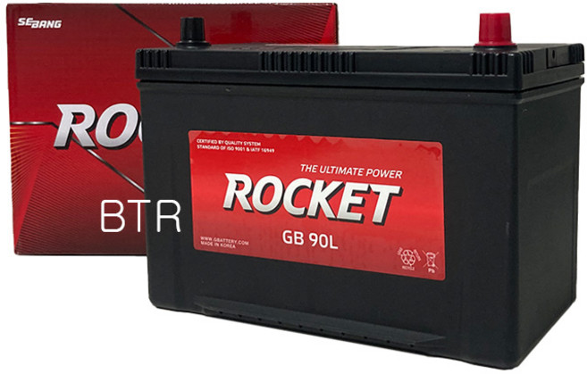 로케트 GB90L 자동차 배터리 밧데리 최신상품 새제품 투싼 싼타페 뉴스포티지 쏘렌토R, 공구필요+반납, 1개