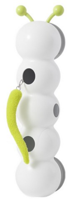 링펫 고양이 애벌레 자동 장난감, 1개, 화이트