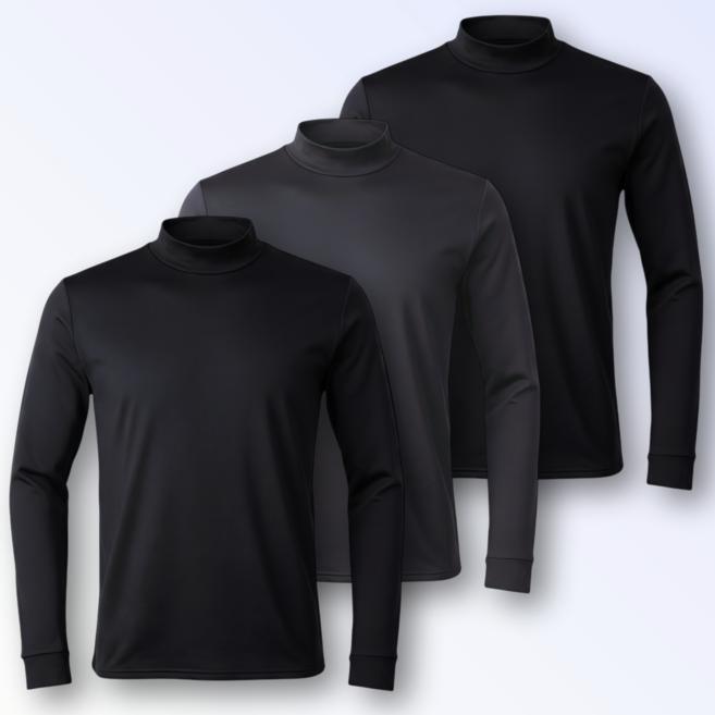 3P macci (마찌) 히트포뮬러 남자 기능성 기모 목폴라 반목 긴팔 티셔츠 (정품)