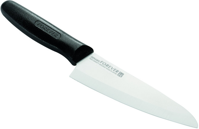 FOREVER 실버 컬러 세라믹 W 식칼 양날 160mm KCW-16, 1개