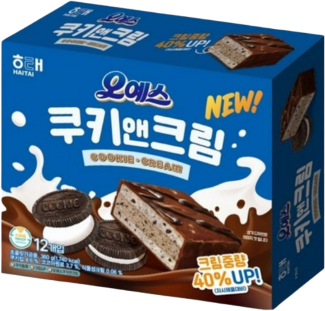 해태 오예스 쿠키앤크림, 360g, 6개