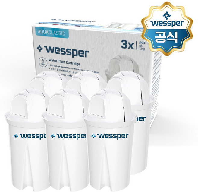 웨스퍼 필터 (브리타 클래식 정수기 호환필터), 6개