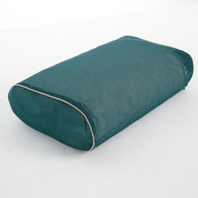 선일바이오 추억의 군대 빨대베개 바이오칩 경추베개, 1개, 그린