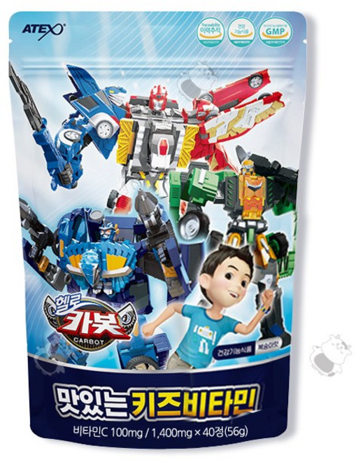 헬로카봇 맛있는 키즈 비타민, 2개, 40정