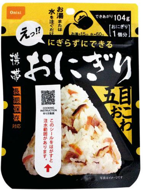 Onisi 攜帶式五目炊飯飯糰, 104g, 1