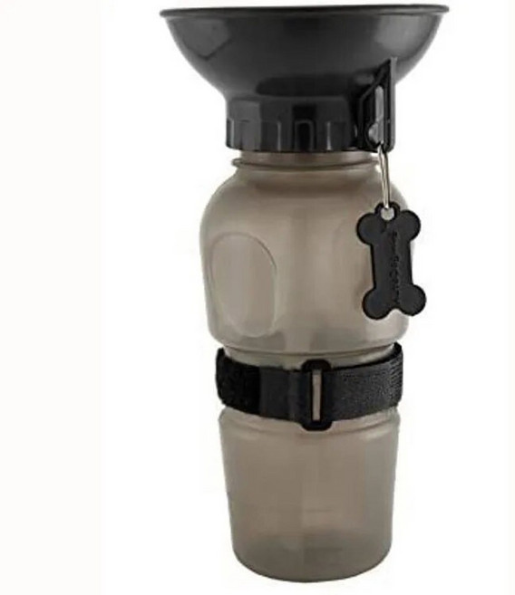 호환 1pc 휴대용 물병 개를위한 음식과 컨테이너 보관 여행 마시는 그릇 피더 애완 동물 액세서리, Grey, 1개