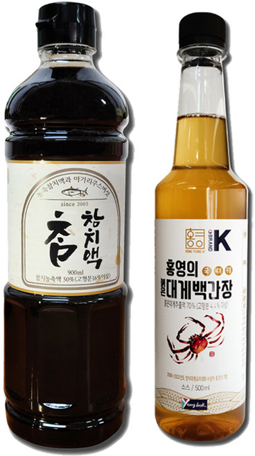 참 참치액(900ml)+홍영의 붉은 대게 백간장(500ml) 만능 소스 맛간장 참치액젓 국간 찌개 무침 조림 찜 육수, 1개, 900ml