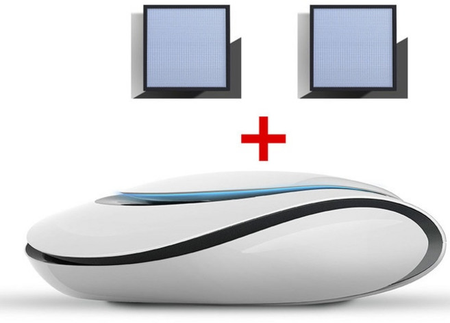 샤오미 자동차 공기 청정기 태양 전원 친환경 음이온 차량 냄새 산소 바, 03 Host and 2cartridges