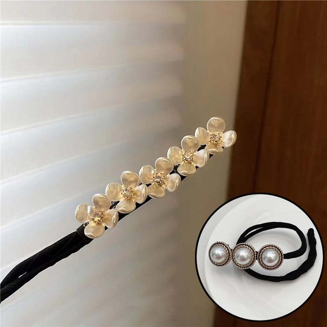 미즈코스 5초 당고머리 메이커 똥머리 올림머리 밴드 와이어 헤어밴드 머리끈