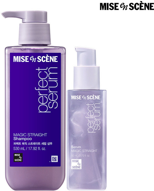 미쟝센 퍼펙트 매직스트레이트 샴푸 + 세럼, 1개, 610ml