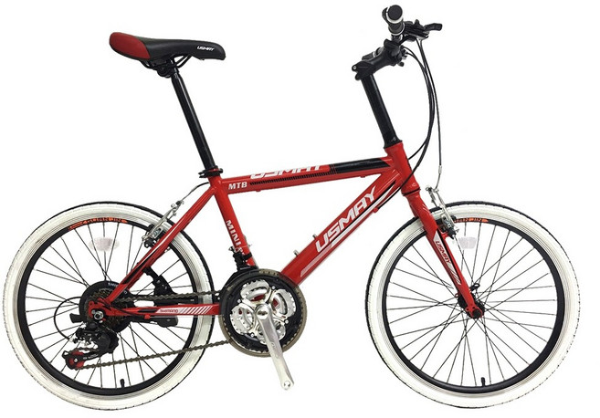 SPORTONE U13 20吋21速 451輪組 前輪快拆 SHIMANO指撥煞變合一小徑車 以輕盈為武器的市區通勤車, 紅色, 1個