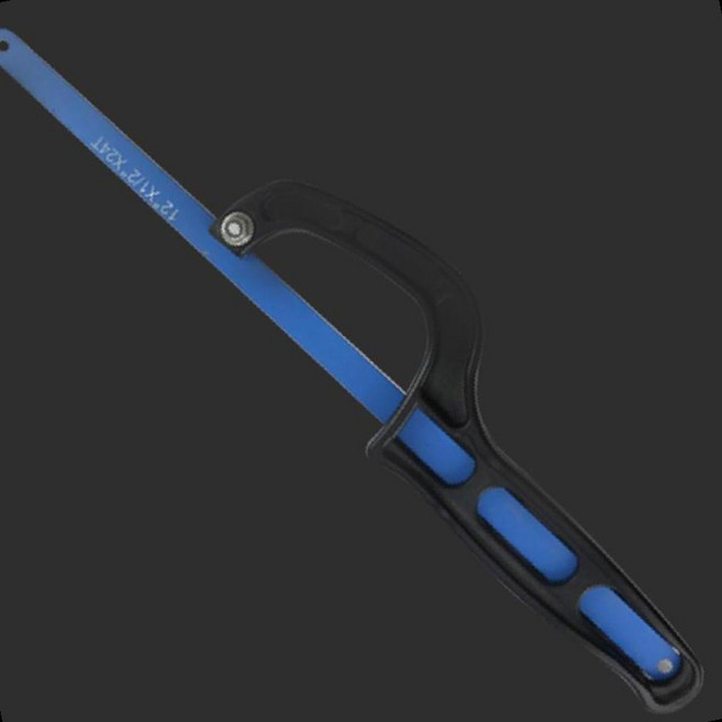 파란손잡이 플라스틱톱 미니절단 목재재단 휴대간편 수동절단 만능톱 소형작업, 1개