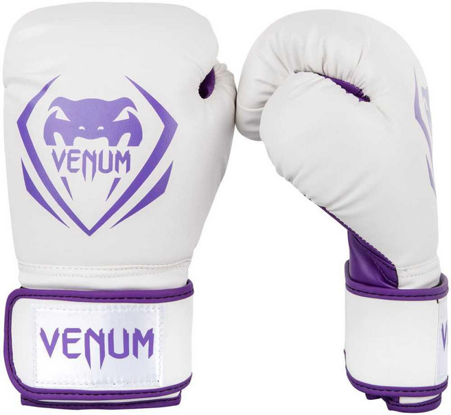 베놈 글러브 복싱 킥 스파링 권투 샌드백 무에타이 흰색 보라색 8온스, A. 흰색과 보라색, B. 10온스