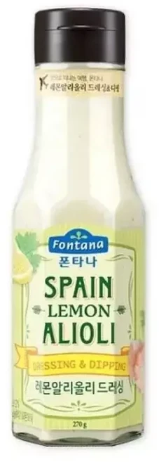 폰타나 스페인 레몬 알리올리 드레싱 270g, 1개