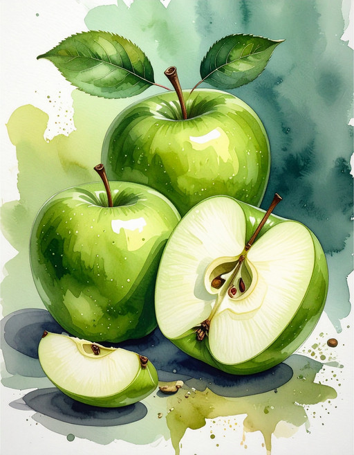 유화그리기 세트 심스타 행운 청사과 길조 복 수채화 느낌 도안 세트 풀패키지 DIY, 30x40cm나무캔버스+물감+붓세트, 1개