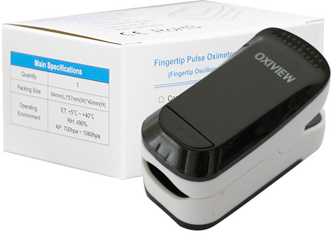 휴대용 옥시미터 산소포화도 측정기 Fingertip Pulse Oximeter (핑거팁 전용), 4개