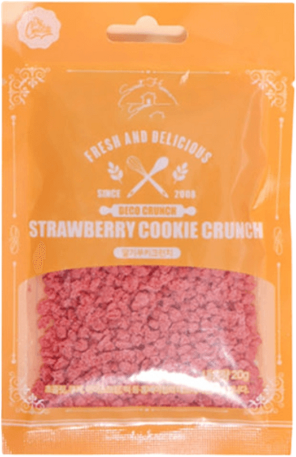 딸기쿠키 크런치 20g, 단일선택, 1개