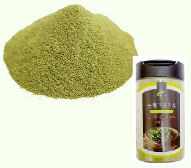 50g 국산 청양고추가루 매운고추가루 고운고추가루 녹색고추가루 플라스틱용기, 1개