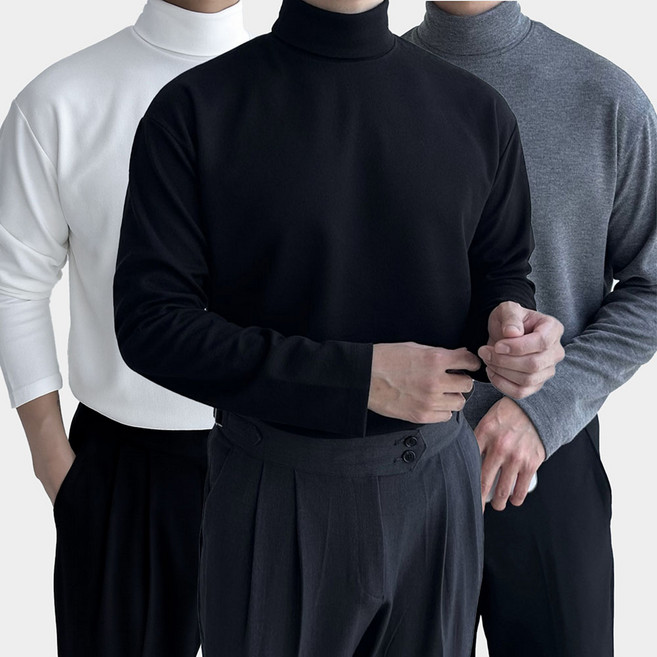 리펙트데이 남자 목폴라 니트 터틀넥 스웨터