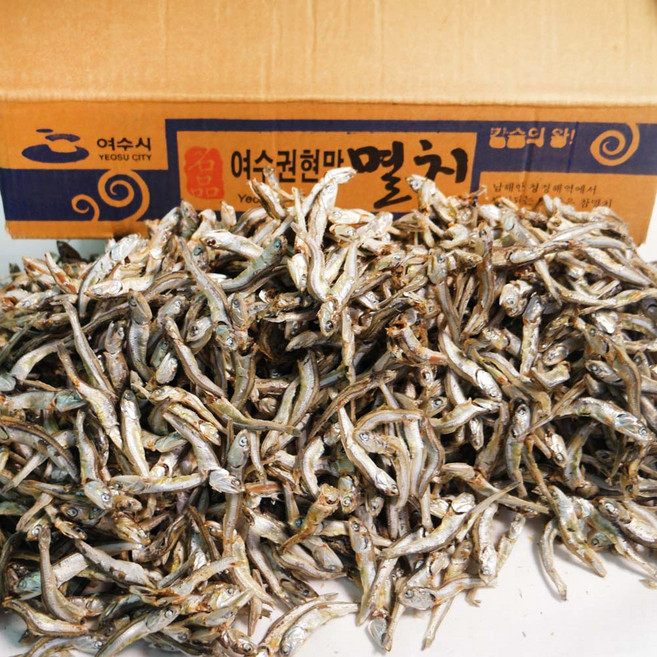 고주바멸치 1.5kg 하품 멸치 국물멸치 조림용 업소용 쪽빛누리, 1박스